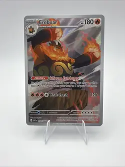 Emboar 098/086 Illustration Rare SV: White Flare Pokemon TCG NM - Image 1