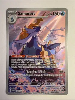 Samurott 107/086 Illustration Rare 2025 Pokemon White Flare Card NM - Image 1