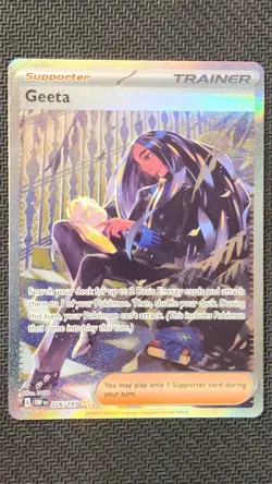 Geeta 226/197 Holo Obsidian Flames Pokemon NM - Image 1