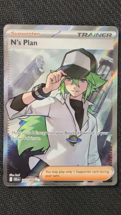 N's Plan 163/086 Holo Holo Black Bolt Pokemon NM - Image 1