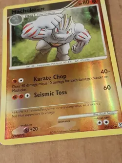 Pokemon Machoke 53/130 Diamond & Pearl Reverse Holo LP See Pictures - Image 3