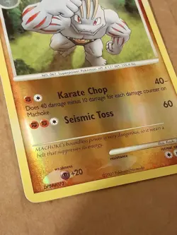 Pokemon Machoke 53/130 Diamond & Pearl Reverse Holo LP See Pictures - Image 4