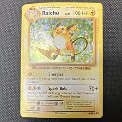 Pokemon TCG Raichu Holo Rare XY Evolutions 36/108 EN 2016 - Image 1