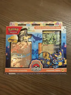 Pokemon World Championship Deck 2024 Honolulu Fernando Cifuentes Crushing Thorn - Image 2