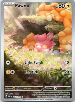 Pawmi Illustration Rare Pokemon TCG Paldean Fates 226/091 - Image 1