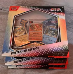 Pokemon TCG Scarlet & Violet Prismatic Evolutions Poster Collection Box - Image 1