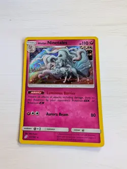 Pokemon Sun & Moon Team Up 1 Card Alolan Ninetales 111/181 Rare Holo - Image 1