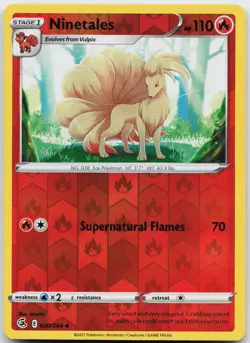 Ninetales 030/264 Uncommon Fusion Strike Pokemon Reverse Holo Near Mint - Image 1