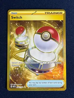 Pokemon SV: Scarlet & Violet 151 Switch 206/165 Hyper Rare NM - Image 3