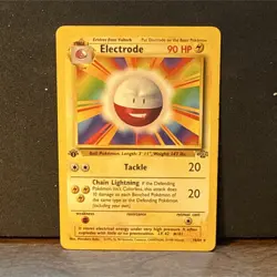 Electrode 18/64 Base Set Rare 90 HP Pokemon TCG Card 1999 - Image 1