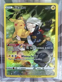 Pikachu TG05/TG30 Lost Origin Trainer Gallery Full Art Holo Pokemon Card NM - Image 1