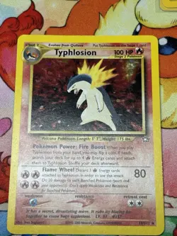 Typhlosion 18/111 Neo Genesis Holo Rare Unlimited Pokemon Card 2000 English - Image 4