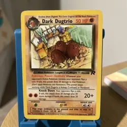 Dark Dugtrio 23/82 Rare Team Rocket Pokemon Unlimited Moderately Played - Image 1