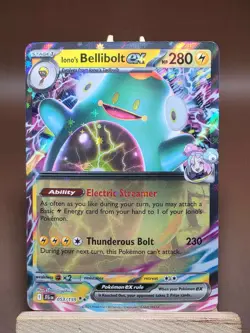 NM Pokemon Iono’s Bellibolt EX 053/159 - Double Rare Holo - Journey Together - Image 1