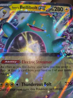 NM Pokemon Iono’s Bellibolt EX 053/159 - Double Rare Holo - Journey Together - Image 4