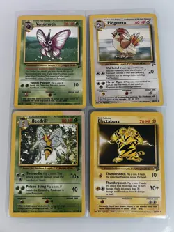 Vintage Pokemon Base Set 2 Four Card Lot. Cards Are HP/LP - Image 1
