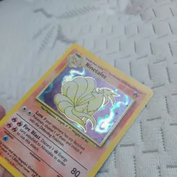 Pokemon TCG Ninetales Base Set Holo Unlimited Rare Card 12/102 VINTAGE - Image 3
