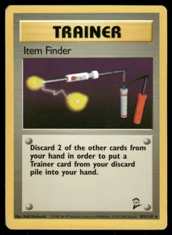 2000 Pokemon Item Finder Rare Base Set 2 103/130 DMG - Image 1