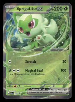 Sprigatito ex - SVP 087 - Black Star Promo - Pokemon Card - NM/M - Image 1