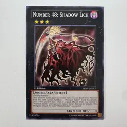 Number 48: Shadow Lich - PRIO-EN097 | 1st Edition Rare NM YuGiOh - Image 1