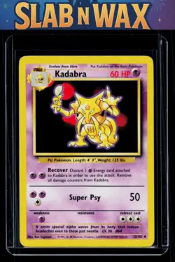 Pokemon tcg Base Set Kadabra #032/102 - Image 1