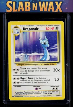Pokemon tcg Base Set Dragonair #018/102 Rare - Image 1