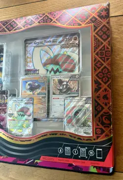 Pokemon TCG PALDEAN FATES Great Tusk Iron Treads Ex Premium Collection Cards - Image 4
