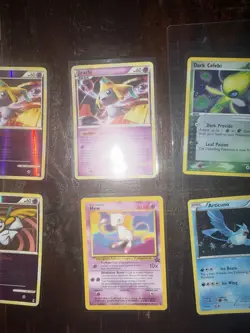 Pokemon TCG 6 Card Lot Mew Dark Celebi Jirachi Articuno - Image 3
