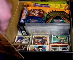BASEBALL, FOOTBALL, BASKETBALL, POKEMON, & MORE! OLD CHILDHOOD CARD COLLECTION! - Image 3