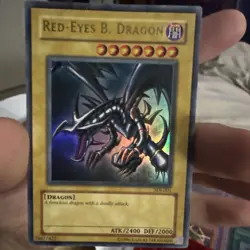 MP Yugioh Red-Eyes Black Dragon SDJ-001 Unlimited Edition Holo Rare Yu-Gi-Oh! - Image 1