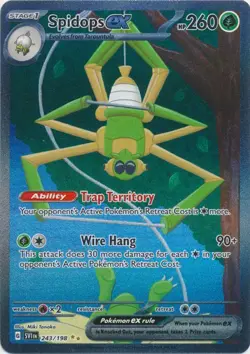 Spidops ex 243/198 Special Illustration Rare Scarlet & Violet Base Pokemon TCG - Image 1