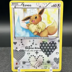 Eevee RC14/RC25 Holo Legendary Treasures Radiant Collection Pokemon Card - Image 1