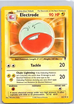 Electrode 22/110 Rare Legendary Collection Pokemon Heavily Played - Image 1