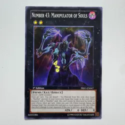 Number 43: Manipulator of Souls PRIO-EN047 | 1st Ed Secret Rare NM YuGiOh - Image 1