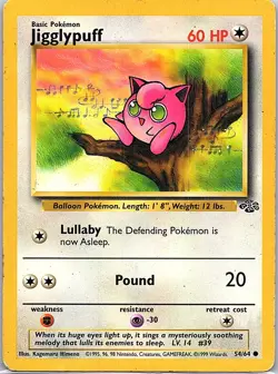 Jigglypuff 54/64 Common Jungle Pokemon Unlimited Damaged - Image 1