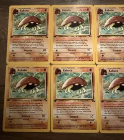 Pokemon TCG Kabuto 1st Edition 50/62 Fossil Set 1999 – Lot of 10 Cards Clean! - Image 2