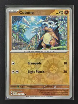 Cubone 076/159 Journey Together Pokemon Reverse Holo NM - Image 1
