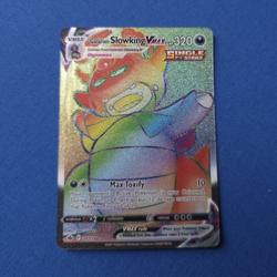 Pokemon Galarian Slowking VMAX Rainbow Secret Rare Full Art Holo 207/198 NM - Image 1