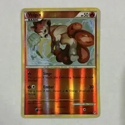 Pokemon Vulpix 75/95 2011 Reverse Holo Basic Fire 50 HP Ember (30) - Image 1