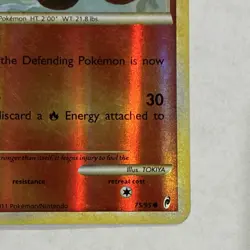Pokemon Vulpix 75/95 2011 Reverse Holo Basic Fire 50 HP Ember (30) - Image 5