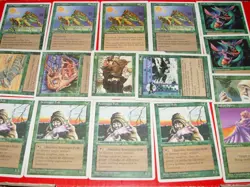 MTG 16x 4th edition scavenger folk cat warriors playlet green magic cards - Image 1