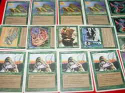 MTG 16x 4th edition scavenger folk cat warriors playlet green magic cards - Image 3