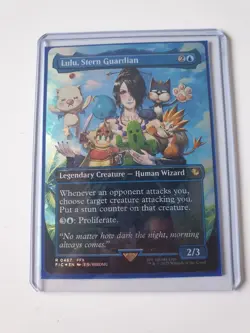 Lulu, Stern Guardian 0467 Borderless Chocobo Track Foil Final Fantasy MTG - Image 1