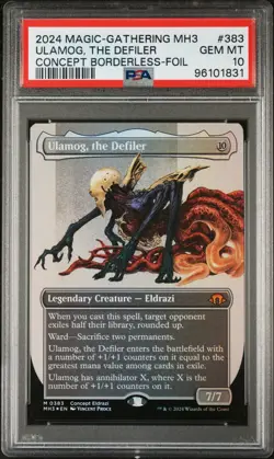 2024 MTG MODERN HORIZONS 3 #383 ULAMOG, THE DEFILER PSA 10 - Image 1