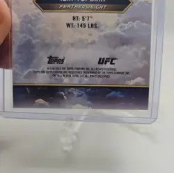 2024 Topps Chrome UFC - All the Glory Ilia Topuria #ATG-8 - Image 4