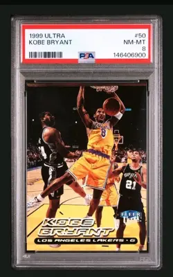 1999 Fleer Ultra #50 Kobe Bryant PSA 8 Near Mint Los Angeles Lakers Basketball - Image 2