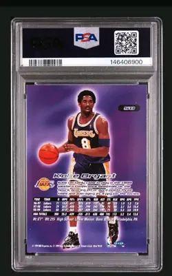 1999 Fleer Ultra #50 Kobe Bryant PSA 8 Near Mint Los Angeles Lakers Basketball - Image 3
