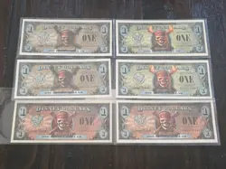 2007 Series Disney Dollars 6 Lot Pirates Of The Caribbean Empress Black Pearl LE - Image 1