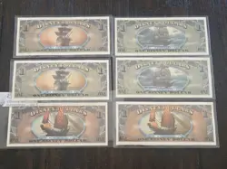 2007 Series Disney Dollars 6 Lot Pirates Of The Caribbean Empress Black Pearl LE - Image 2