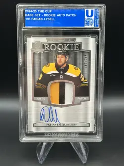 2024-25 UD The Cup Rookie Patch Auto RC Fabian Lysell /249 -Boston Bruins - Image 1